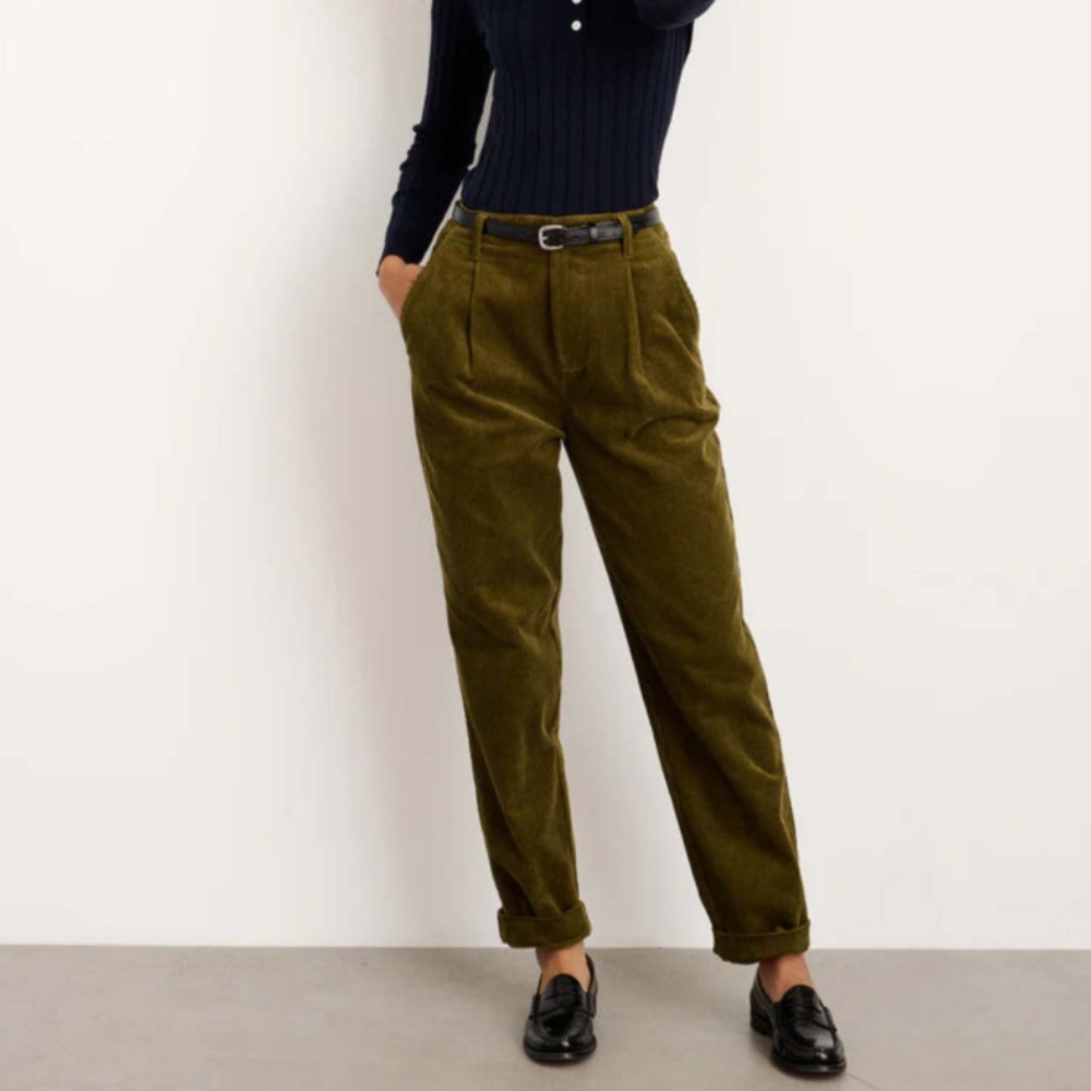 NWT ALEX MILL Boy Pant in Rugged Corduroy - Dark Olive - Size 8